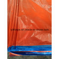 PE Tarp Tent, Blue/Orange Tarpaulin Sheet